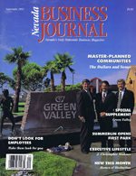 Nevada Business Magazine September 1991 View Issue