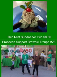 Table 34 Las Vegas, located at 600 E. Warm Springs Road, is helping Brownie Troupe #28 on St. Patrick's Day - March 17, 2015.