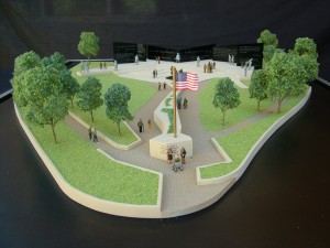 The Las Vegas Veterans Memorial Foundation announced the groundbreaking for the memorial being developed in Downtown Las Vegas is scheduled for November.