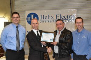 The SCATS of the State of Nevada’s Division of Industrial Relations recognized Helix Electric for their successful completion of the SHARP.