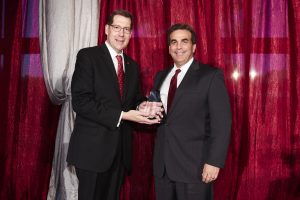 Bank of Nevada CEO John Guedry was awarded the Lee Business School Alumnus of the Year Award during a special ceremony honoring UNLV graduates.