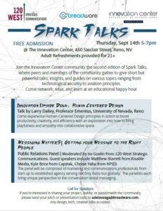 Community experts will be sharing insights at The Innevation Center’s second edition of Spark Talks, a no-cost event showcasing speakers.