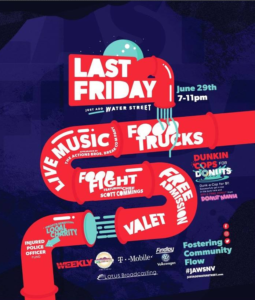 This month’s Last Friday, Just Add Water Street theme continues with activities for all ages and exciting activations throughout the event