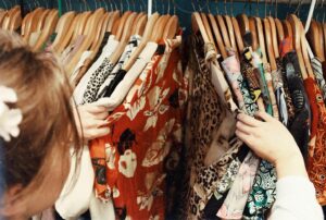 Thrift store clothing