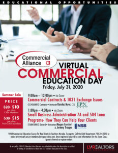 CALV is hosting a July 31 Commercial Education Day