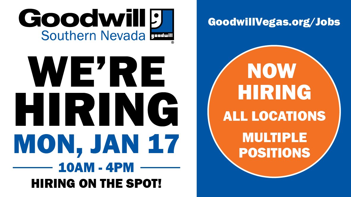 Goodwill Calendar 2022 Arizona All Goodwill® Of Southern Nevada Thrift Stores Offering On The Spot Hiring  On Jan. 17 - Nevada Business Magazine